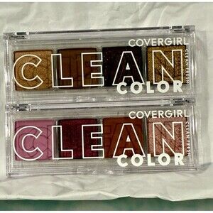 NEW/Sealed Set of 2 COVERGIRL Clean Eyeshadow Palettes